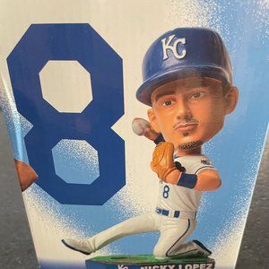 NIB Nicky Lopez KC Royals Bobblehead